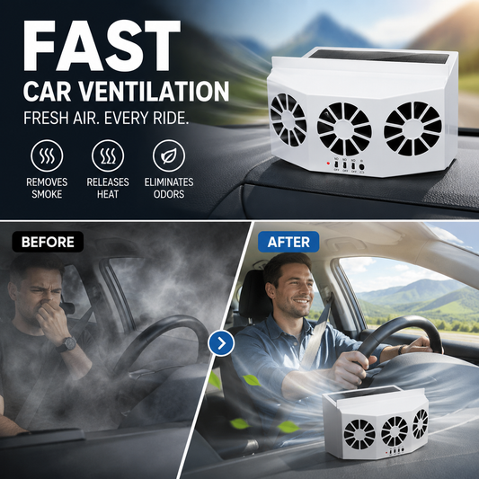 ✈️The New Solar Car Cooling Artifact [air circulation exhaust fan]