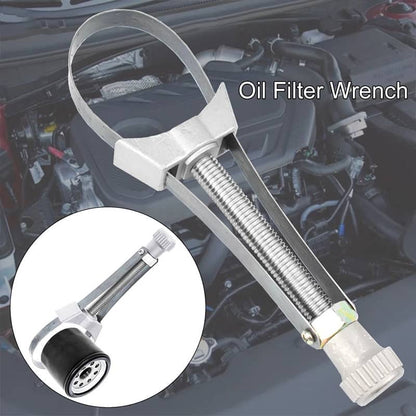 🔧 LIMITED-TIME 50% OFF! 💥 Steel Belt Filter Spanner – Easy Grip, Up to 120mm, Universal Use ✨