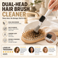 ✨🧹2-in-1 Hair Brush Cleaner Tool💇‍♀️, Multi-purpose Hair Remover Comb Cleaner with Stainless Steel Pick & Stiff Brush