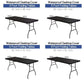 ⏰🎁Pack Stretch Fabric Table Top Cap Cover, fits 4ft/6ft/8ft Tables