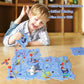 🎁[Best Gift For Kid]🚗Children's Educational Puzzle Track Car Play Set