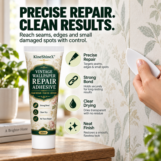 Fix Peeling Wallpaper Instantly! No-Mess Clear-Dry Repair Adhesive