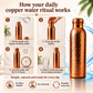 ❄️Summer Fresh 50% Off!💧Premium Water Bottle Made of 100% Solid Copper – Plastic-Free and Inspired by Ayurveda