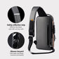 🎒 LIMITED-TIME 50% OFF! ✨ Anti-Theft Unisex Crossbody Sling Bag – Hard Shell, Waterproof, USB Charging, RFID Blocking 🔒