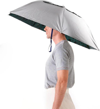 💧Summer Hot Sale 50% OFF🌧️☂️Head Umbrella Hat-Compact Folding Hands Free Hat Umbrella