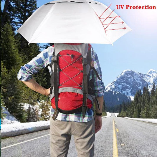 💧Summer Hot Sale 50% OFF🌧️☂️Head Umbrella Hat-Compact Folding Hands Free Hat Umbrella