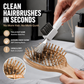✨🧹2-in-1 Hair Brush Cleaner Tool💇‍♀️, Multi-purpose Hair Remover Comb Cleaner with Stainless Steel Pick & Stiff Brush