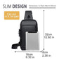 🎒 LIMITED-TIME 50% OFF! ✨ Anti-Theft Unisex Crossbody Sling Bag – Hard Shell, Waterproof, USB Charging, RFID Blocking 🔒