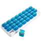 💊Monthly Pill Organizer with Lid - Arthritis-Friendly Easy-Open Lids 31 Removable Daily Pill Pods Date Reminder & Travel Case for Vitamins & Medications