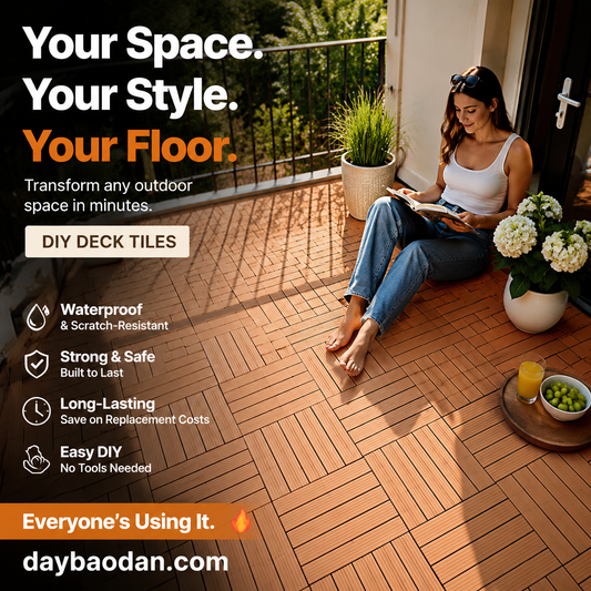 🔥50% discount！Don't worry about replacing the floor.Waterproof Interlocking Deck Tiles for Patio & Balcony