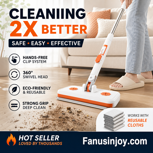 🔥Limited Time 50% OFF！✨️Maximal Cleaning Power！Multi-Functional Hands-Free Clip Flat Mop
