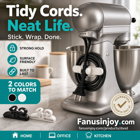 🎁Special Offer Buy 1 Get 1 Free! 🏠Say goodbye to messy wires! Keep your home tidy! 🔌 Self-Adhesive Silicone Appliance Cord Organizer ✨