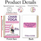 🔥Summer New Hot Sales - 50% OFF💞30-Day Chair Yoga Weight Loss Spiral-Bound Notebook & Step-by-Step Exercise Guide - At-Home Fitness Journal