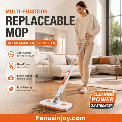 🔥Limited Time 50% OFF！✨️Maximal Cleaning Power！Multi-Functional Hands-Free Clip Flat Mop