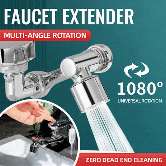 🚰 50% OFF! 50K+ sold! 1080° rotating faucet extender – 2 water modes, anti-splash, fits 99% of faucets! 💧✨