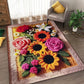 3D⏰🎁Bathroom Absorbent Non-Slip Knitted Floral Floor Mat
