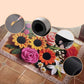 3D⏰🎁Bathroom Absorbent Non-Slip Knitted Floral Floor Mat