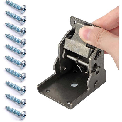 🌲🛠️90 Degrees Self-locking Folding Hinge Anti-corrosion Invisible Connector