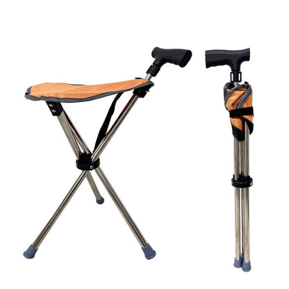 🎁⏰2-in-1 Foldable Cane With Chair