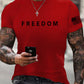 Men's Freedom Is Not Free R.I.P Charlie Kirk Short Sleeve T-shirt