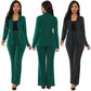⏰🎁Women's Business Solid Blazer ＆ Pants 2-Piece Set