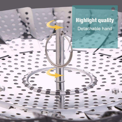 🍳🥦Foldable Stainless Steel Steamer: Multifunctional, Healthy, & Space-Saving!