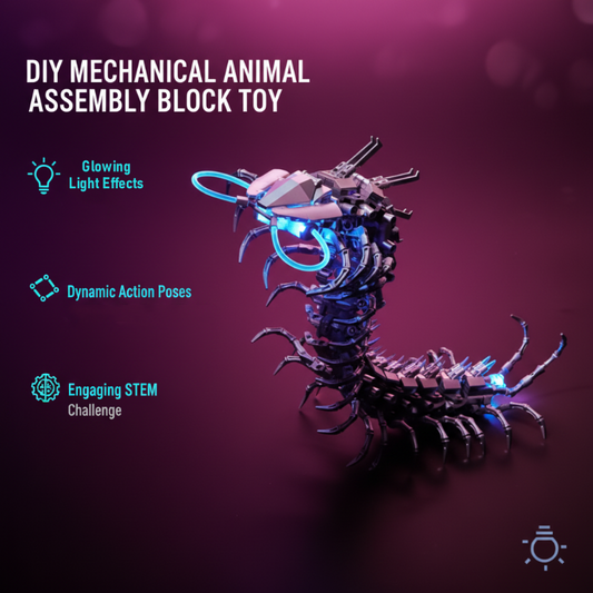 ⏰🎁DIY Mechanical Animal Assembly Block Toy