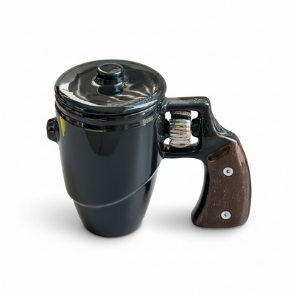 🔥Christmas Limited-Time Offer: 50% OFF!!!🔥Novelty Gun Mug with Lid for Office & Home