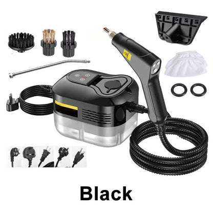Handheld Steam Cleaner, Portable High Temp Steam Cleaner with 9pcs Accessories, 6-Level Adjustable Steam, 15s Fast Heat-Up for Kitchen Grease, Tile, Grout, Bathroom, Floor & Car Detailing