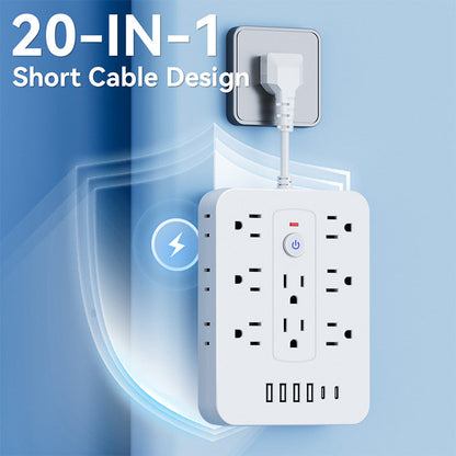 🔥Hot Sale Deals-20-in-1 Power Strip with Overload Protection