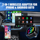 ⏰⏰2-in-1 Wireless Adapter for iPhone & Android Auto