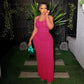 Women’s Sexy Backless Bodycon Maxi Dress