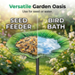 💝2026 Mother's Day Gifts 50% OFF🎁🐦Vibrant Garden Flower Stake Bird Feeder For Nature🍃