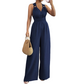 ⏰🎁Halter V-Neck Backless Wide-Leg Jumpsuit
