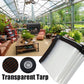 ❄️Summerfresh 50% OFF!🌧️Transparent PE Cover Sheet – Weatherproof Clear Tarpaulin for Balcony, Patio, Greenhouse, Veranda and Garden：