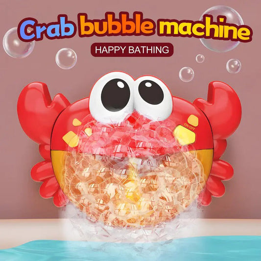 🔥Limited Time 50% Off！🛀👦Let kids enjoy bath time！👨‍👩‍👧‍👦Perfect for parent-child bathing and boost your happiness！🛀Crab Bubble Machine Bath Toy with Music