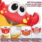 🔥Limited Time 50% Off！🛀👦Let kids enjoy bath time！👨‍👩‍👧‍👦Perfect for parent-child bathing and boost your happiness！🛀Crab Bubble Machine Bath Toy with Music