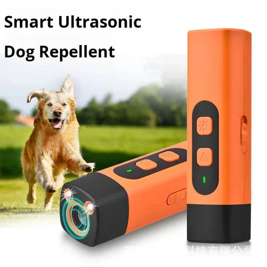 ⏰🎁Neues intelligentes Ultraschall-Hundegebell-Abwehrgerät aus Kunststoff, 4-in-1, tragbar, Handgerät, Anti-Bell-Trainer, Outdoor, Selbstverteidigungs-Taschenlampe