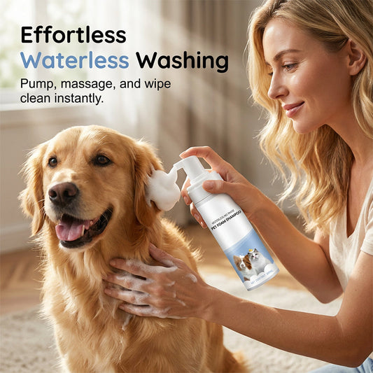 ⏰🔥Waterless No-Rinse Pet Foam Shampoo