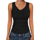 ⛱️Last Day 💞Women's V-Neck Ribbed Knit Tank Top