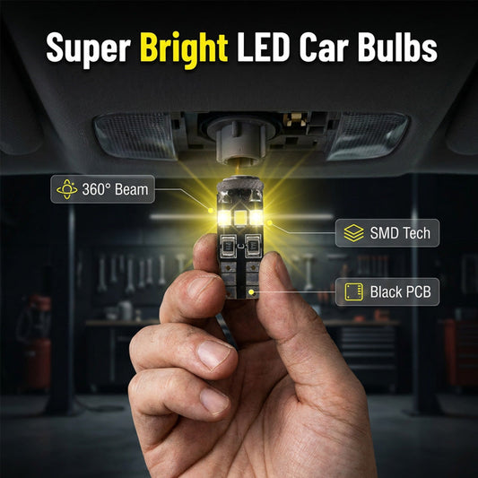 ⏰🎁Super Bright White Car Interior & Exterior LED Lights