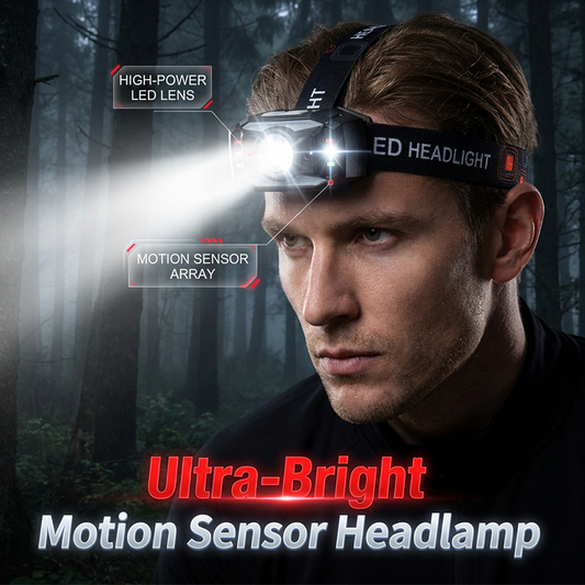 ⏰🎁Motion Sensor LED Headlamp for Outdoors