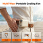 Portable Clip-On Waist Fan with Digital Display