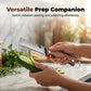 🥕 3-in-1 Vegetable Peeler with Bottle Opener – Julienne & Shredding Tool, Stainless Steel Blade, Wood‑Grip Handle – Must‑Have Kitchen Gadget for Effortless Prep