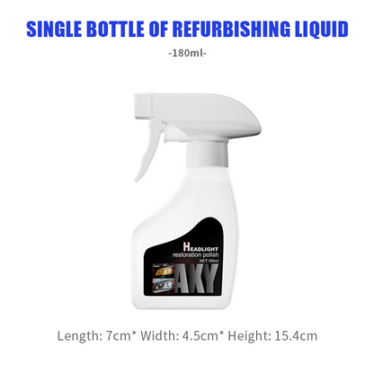🚗 LIMITED-TIME 50% OFF! ✨ Headlight Restoration Spray – 180ml, No Sanding, Long-Lasting UV Protection 💡