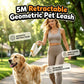 ⏰🎁Geometric Retractable Pet Leash with One-Button Lock