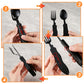 🍴 UP TO 50% OFF! ✨ 4-in-1 Folding Tableware Set – Compact, Stainless Steel, Multi-Tool ⛰️