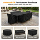 🛡️🌧️ Outdoor Dust-Proof And Water-Resistant Cover – Heavy Duty, UV Protected, Tie-Down Straps. Perfect For BBQ Grill, Patio Furniture, AC Unit Or Generator! 🪑🔥❄️