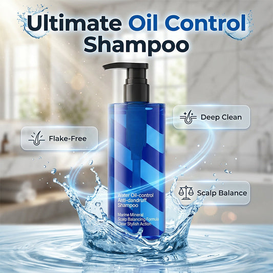 🌿💦Men's Oil Control Anti-Dandruff Shampoo | Deep Cleansing Itch Relief Scalp Care Shampoo for Men