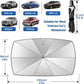 ⏰🎁Car Windshield Sun Shade Umbrella - Foldable Car Umbrella Sunshade Cover UV Block Car Front Window (Heat Insulation Protection) for Auto Windshield Covers Most Cars